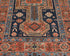 3x5 Blue Rust Aryana Afghan Hand Knotted Veg Dye Wool Area Rug